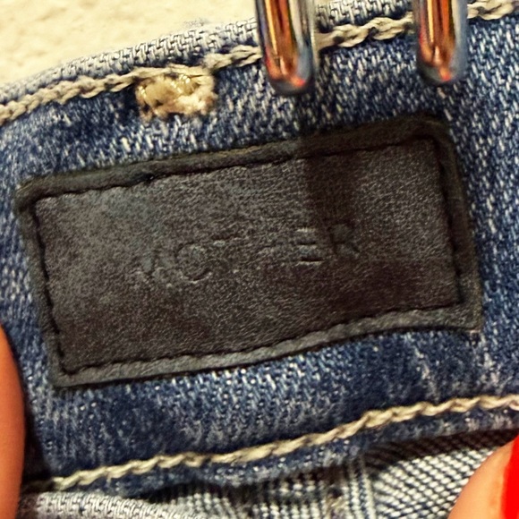 MOTHER Insider Crop Step Fray Jeans Sorry I'm Staring - Picture 12 of 14